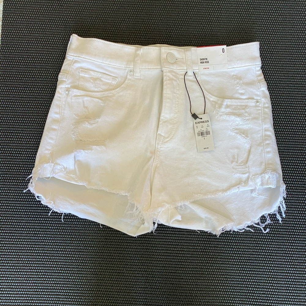 Brand new high rise express shorts size 0